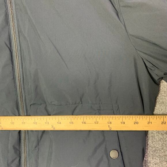 Ted Baker Full‎ Zip Bomber Jacket Sweatshirt Navy Blue Designer Men's Sz 4 - Picture 3 of 8